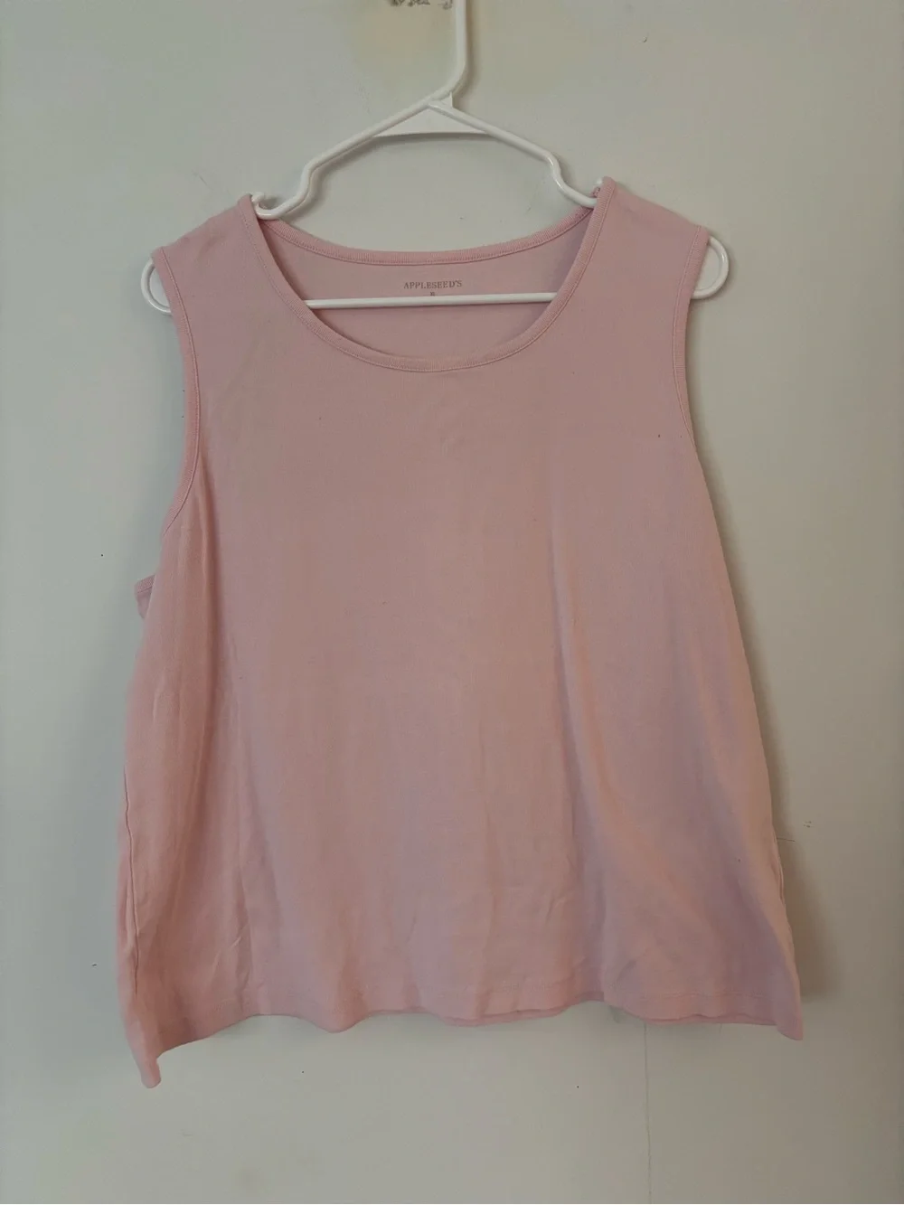 appleseed’s vintage 90s pastel pink pajama loungewear coquette tank top 🤍